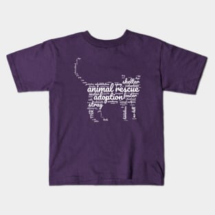 Animal Rescue Word-cloud Kids T-Shirt